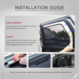 Magnetic Window Sun Shade for Toyota Corolla Sedan 2019-Onwards