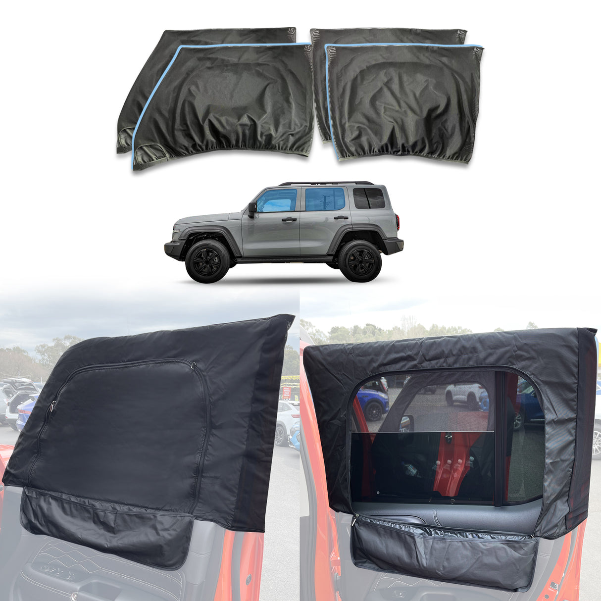 Car Window Sox Sun Shade for GWM Tank 300 2023-Onwards 4PCS
