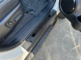 5D Injection Floor Mats + Black Door Sill Protector for Toyota Hilux Auto Dual Cab 2015-Onwards