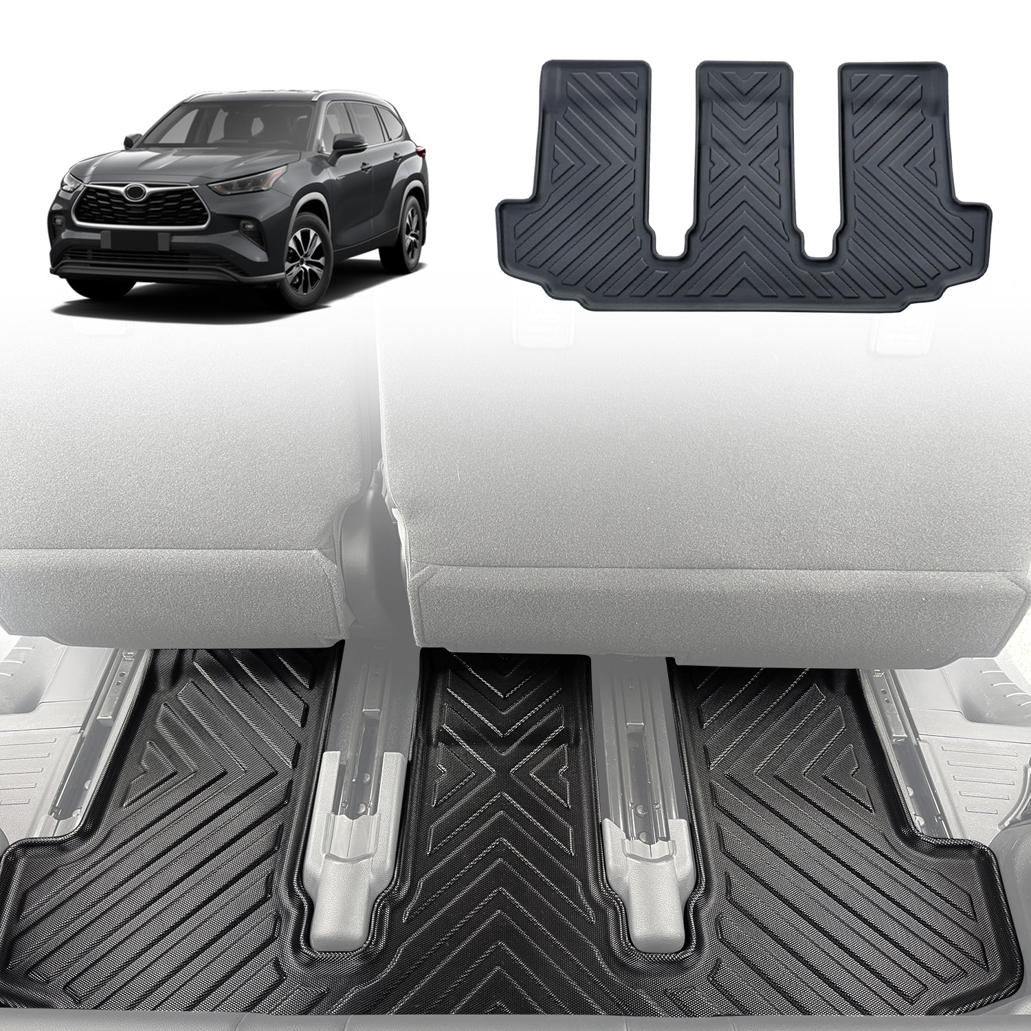 Pre-order Third Row Floor Mat for Toyota Kluger 2021-Onwards
