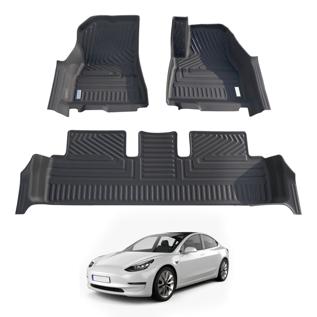 5D Car Floor Mats for Tesla Model 3 2021-2023