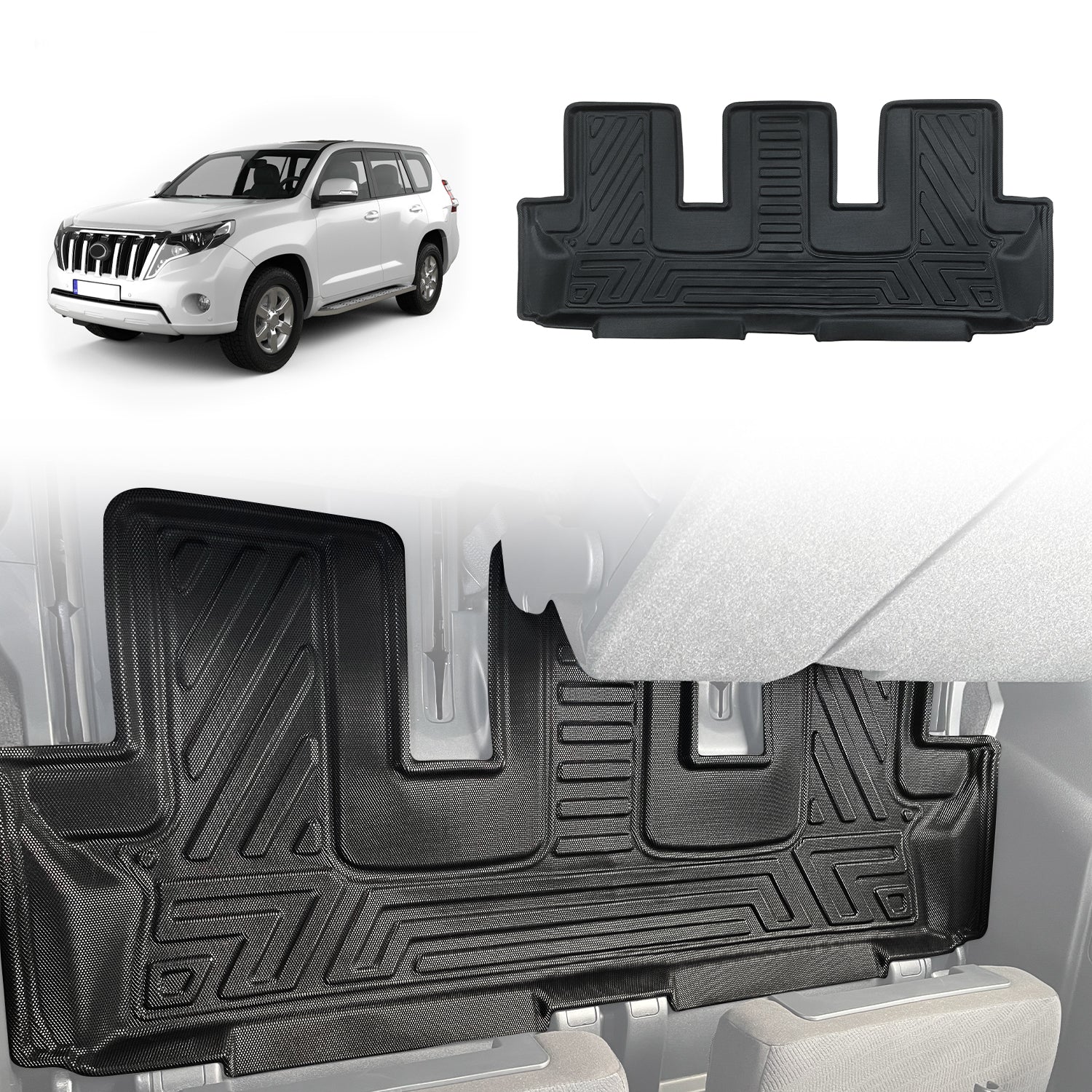 Pre-order Third Row Floor Mat for Toyota Land Cruiser Prado 150 Series 7 Seats 2009-2024