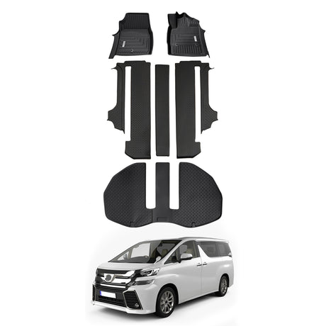 5D Car Floor Mats for Toyota Vellfire 2015-2024