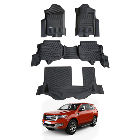 5D Car Floor Mats for Ford Everest UA Series 2015-2022