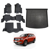 5D Car Floor Mats for Ford Everest UA Series 2015-2022