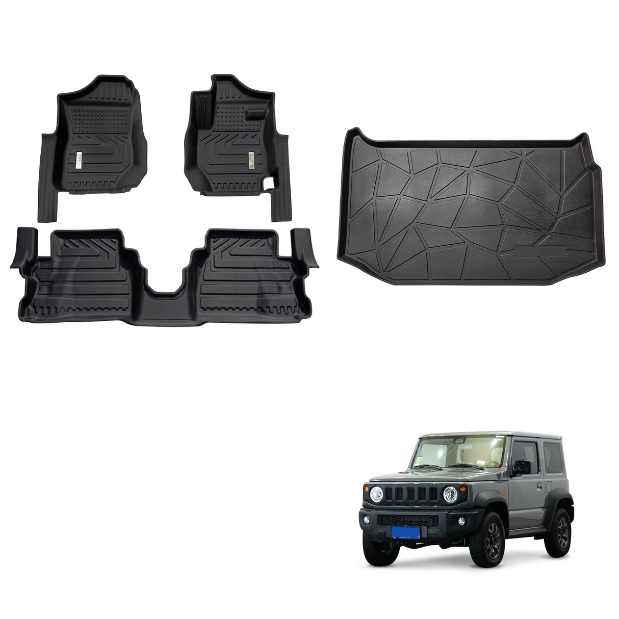 5D Car Floor Mats for Suzuki Jimny 3-Door 2018-2024