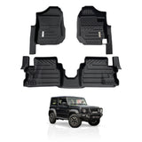 5D Car Floor Mats for Suzuki Jimny 3-Door 2018-2024