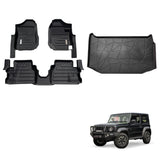 5D Car Floor Mats for Suzuki Jimny 3-Door 2018-2024