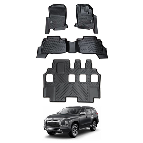 5D Car Floor Mats for Mitsubishi Pajero Sport 2015-Onwards