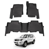 5D Car Floor Mats for Toyota Landcruiser Prado 120 Auto Transmission 2003-2009