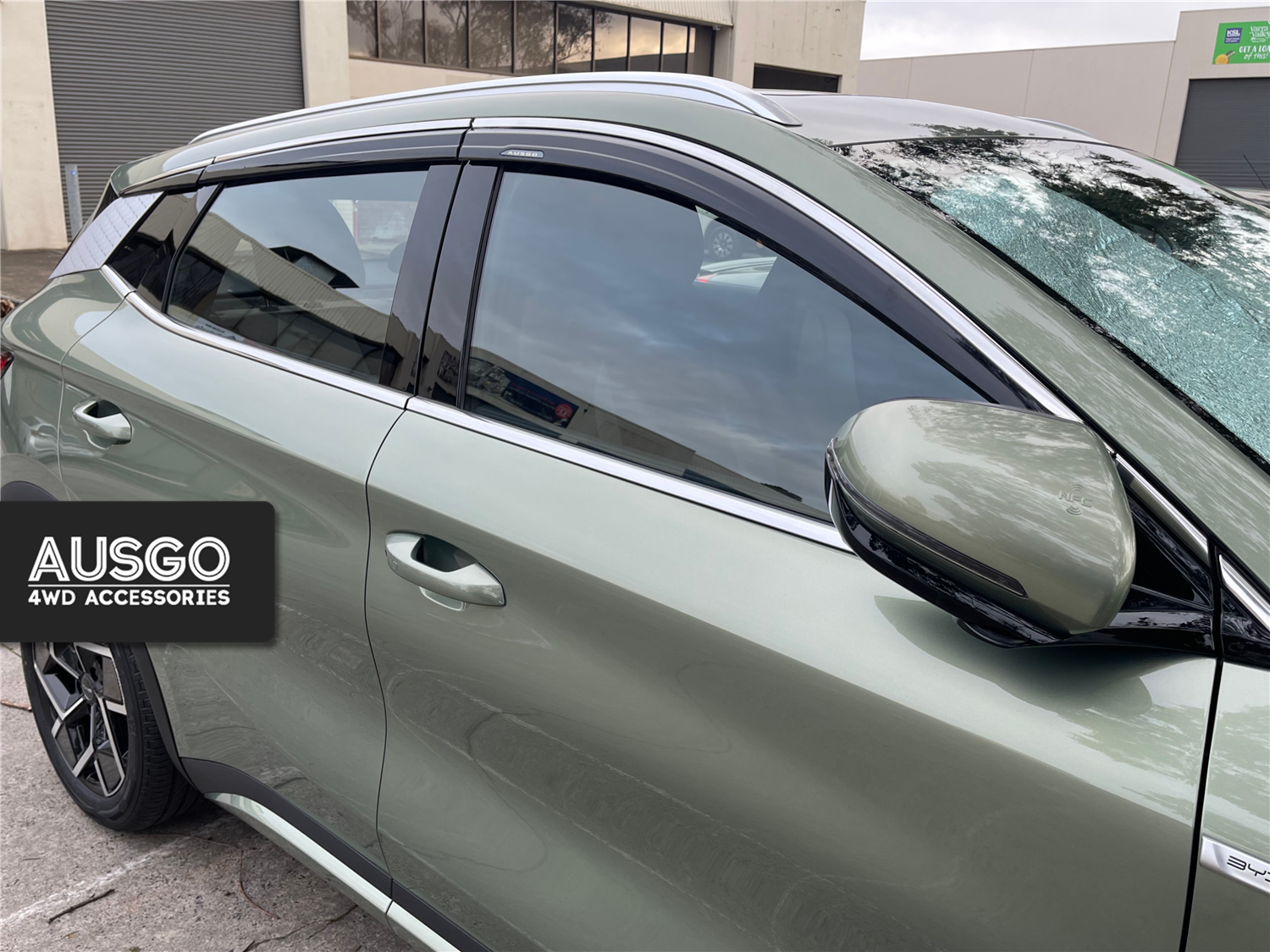 Weather Shields for BYD ATTO 3 2022-Onwards Monsoon with Stainless Trim