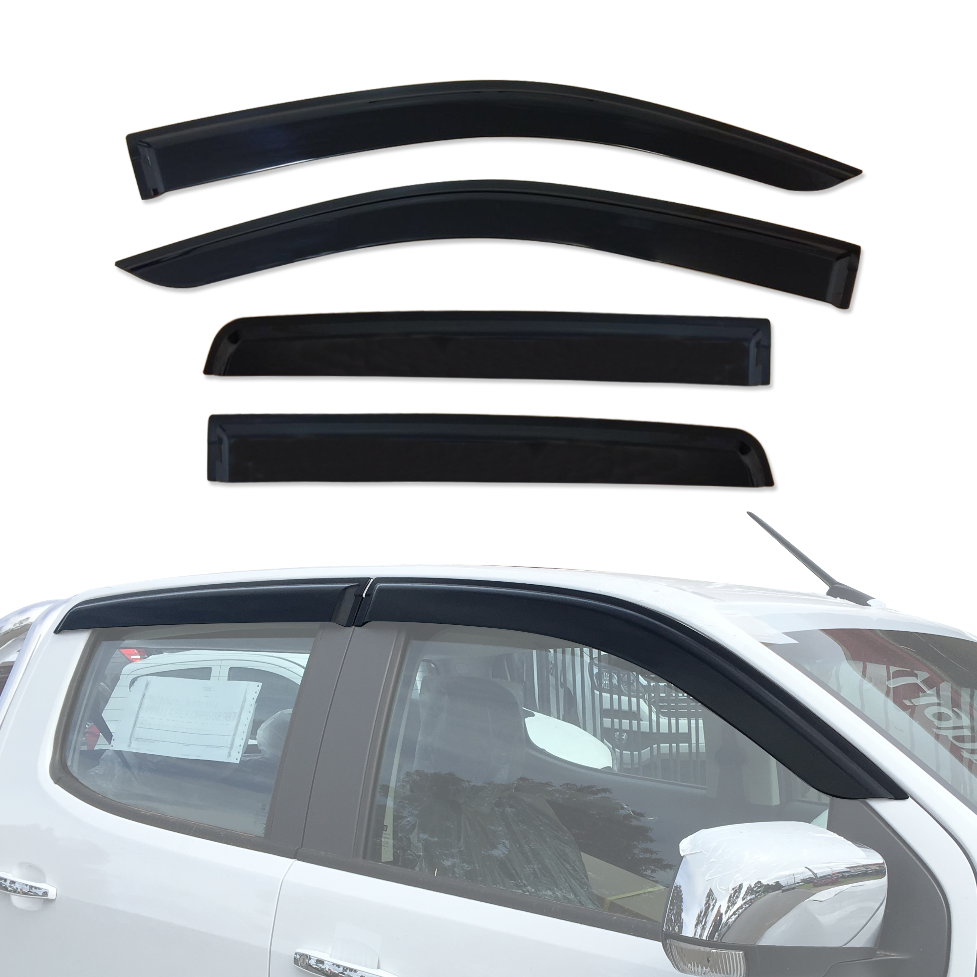 Holden Colorado Dual Cab RG Series 2012-2020 Injection Monsoon Weather Shields