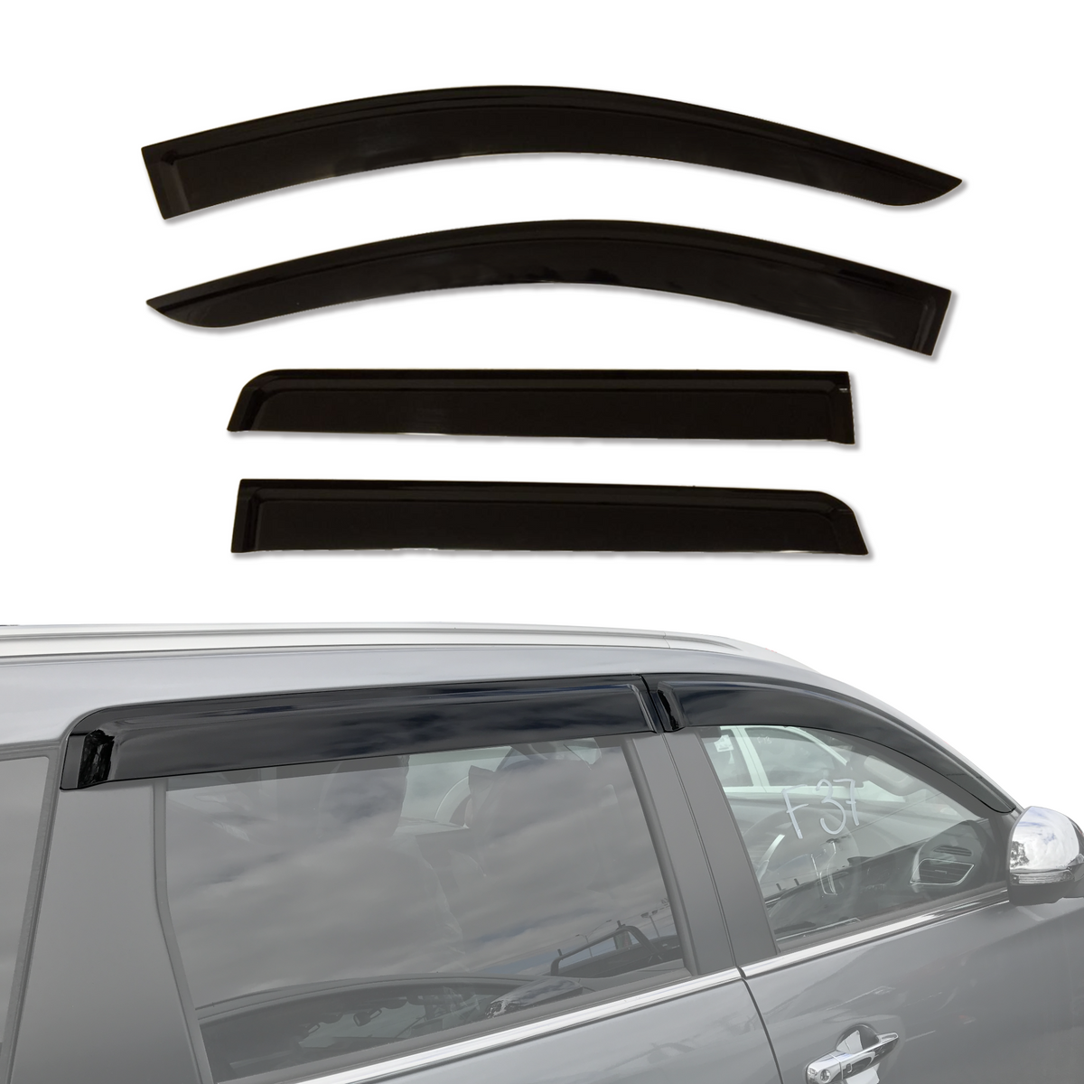 Pre-order Injection Monsoon Weather Shields for Mitsubishi Pajero Sport 2015-Onwards