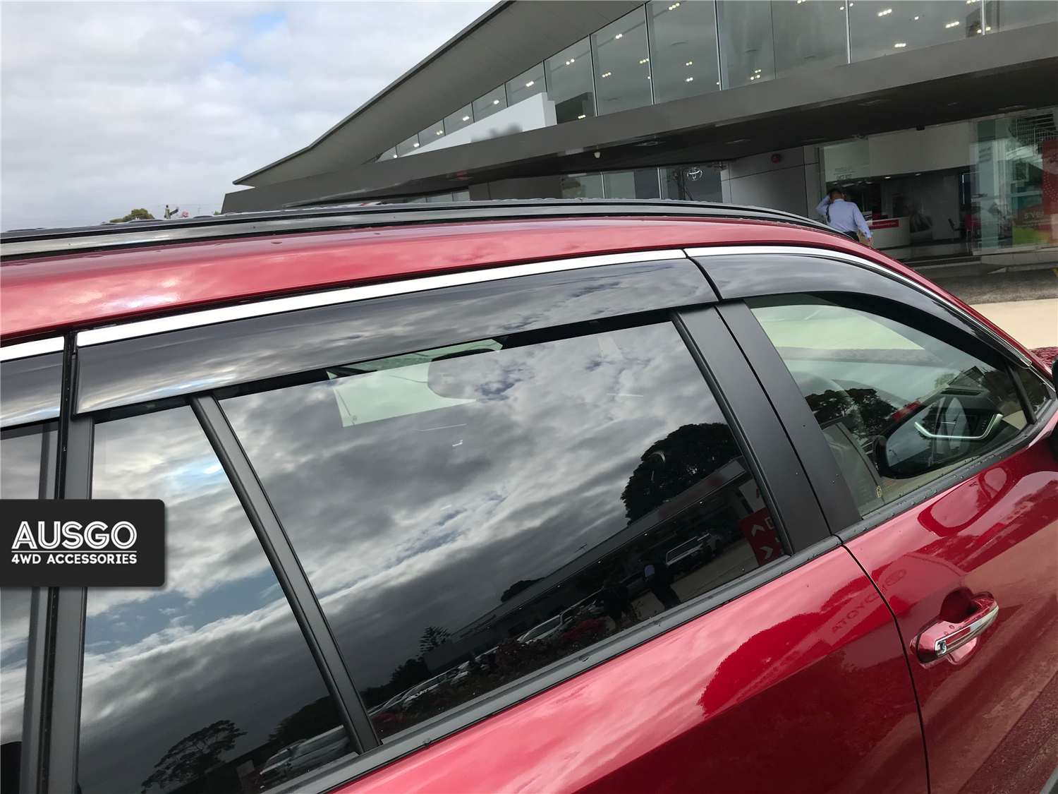 Toyota RAV4 2019-Onwards Monsoon Weather Shields with Stainless Trim