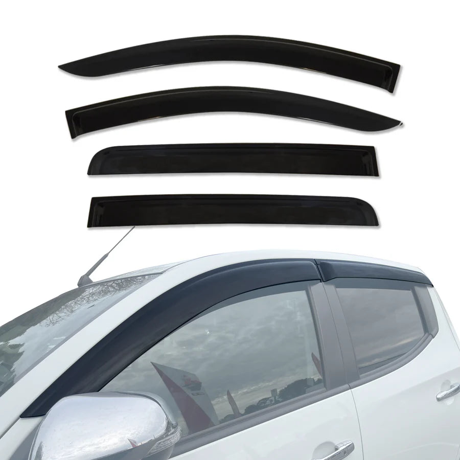 Mitsubishi Triton MQ MR Dual Cab 2015-2024 Injection Monsoon Weather Shields