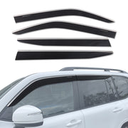 Toyota Land Cruiser 300 Series 2021-Onwards Monsoon Weather Shields with Stainless Trim