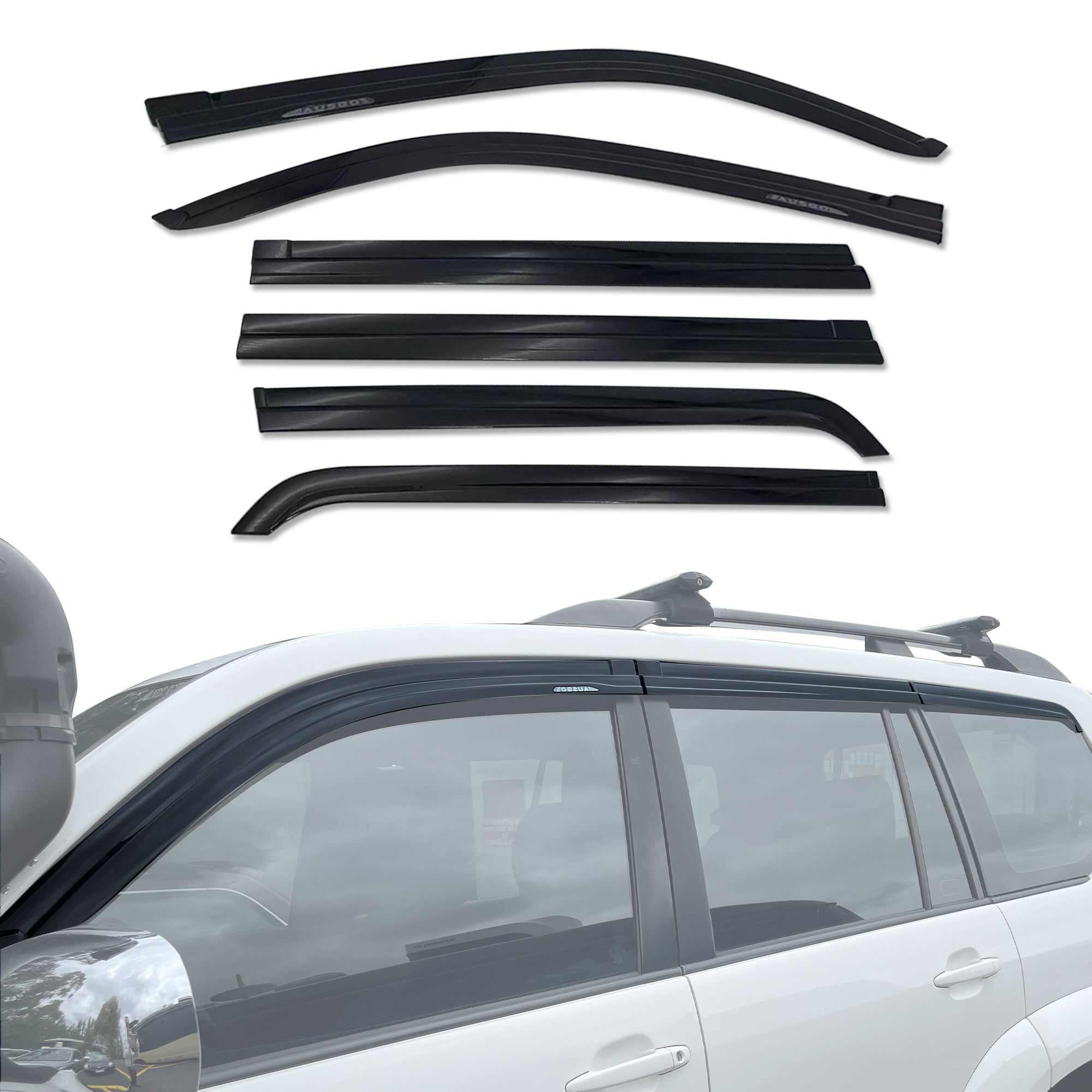 Toyota Land Cruiser Prado 120 Series 2003-2009 Injection Monsoon Weather Shields