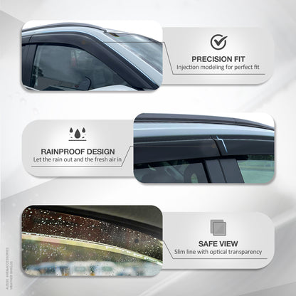 ISUZU D-MAX Dual Cab 2020-Onwards Injection Monsoon Weather Shields