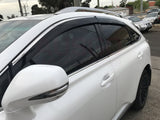 Stainless Trim Weather Shields for Lexus RX270 RX350 RX450H 2009-2015