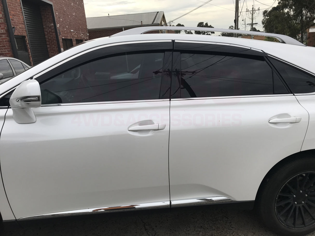 Stainless Trim Weather Shields for Lexus RX270 RX350 RX450H 2009-2015