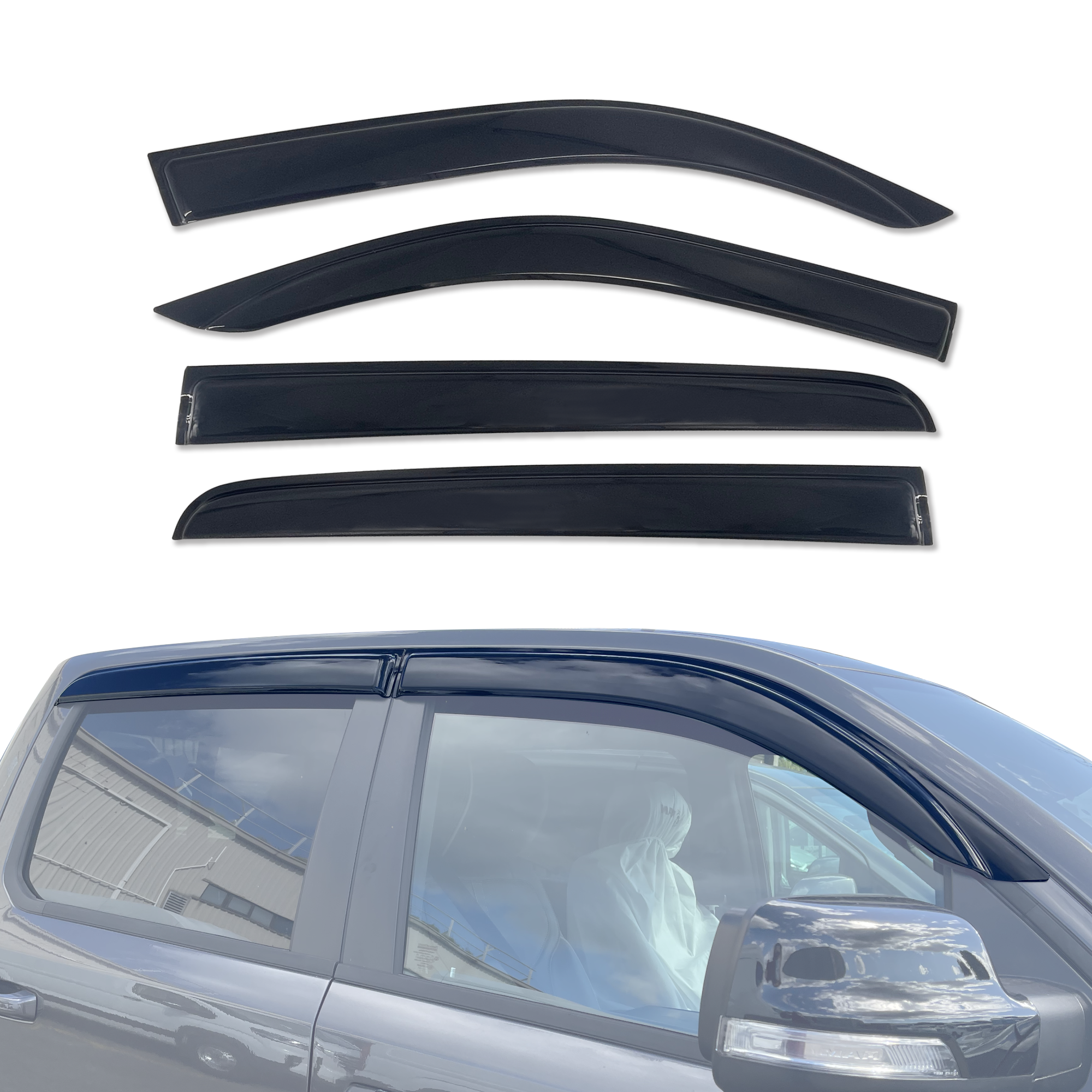 RAM 1500 DT Series Crew Cab 2020-Onwards Monsoon Weather Shields