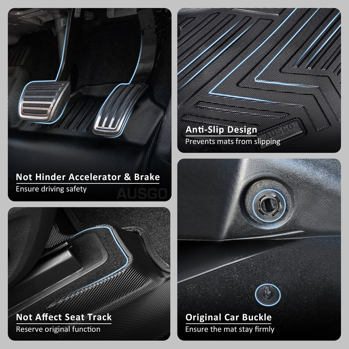 Double-Layer Car Floor Mats for Nissan Patrol GQ Y60 1988-1997