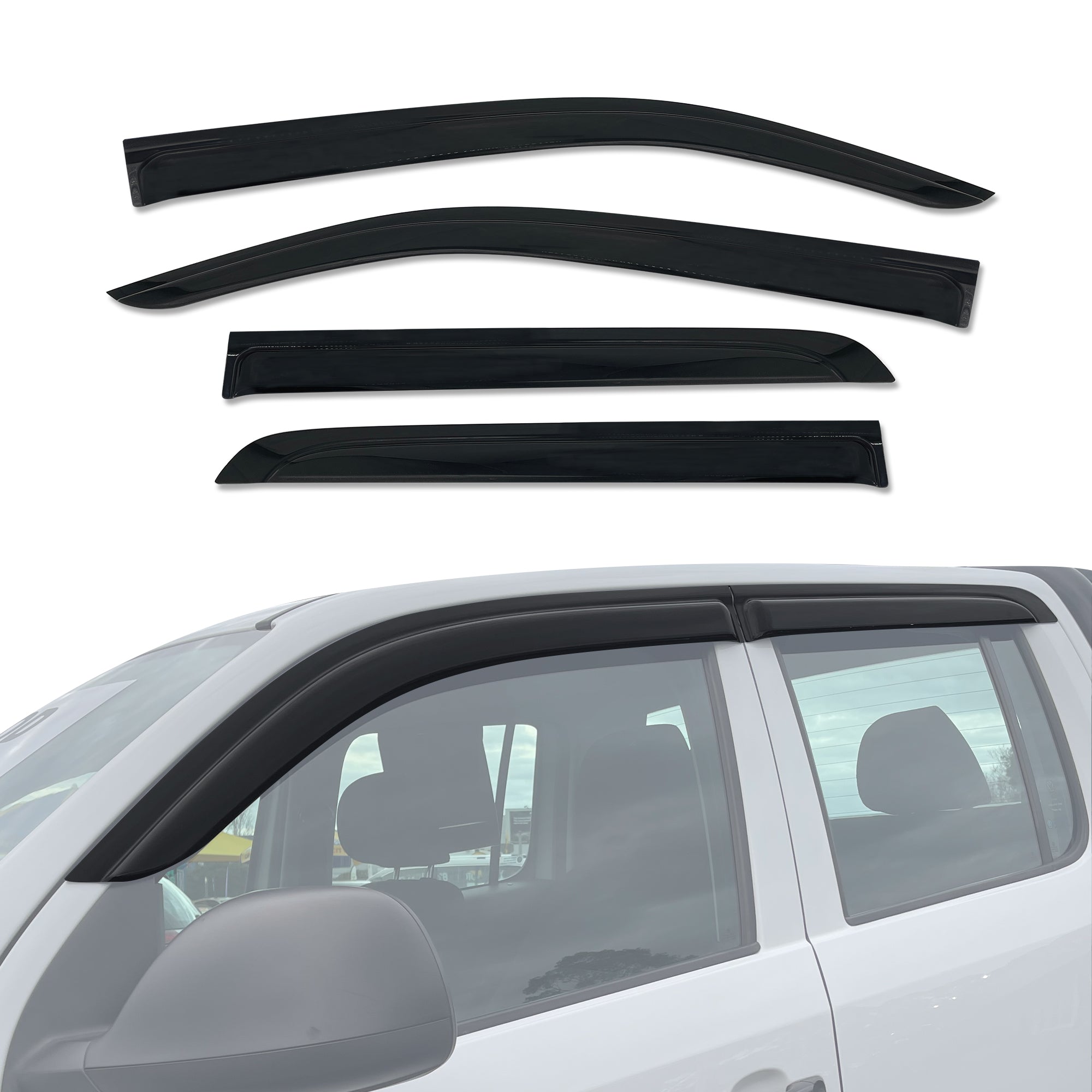 Pre-order Monsoon Weather Shields for Volkswagen Amarok 2H Series Dual Cab 2009-2022