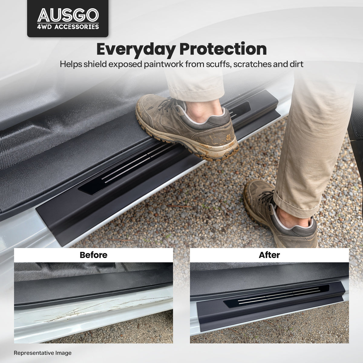 Door Sill Protector for ISUZU MUX MU-X 2021-Onwards