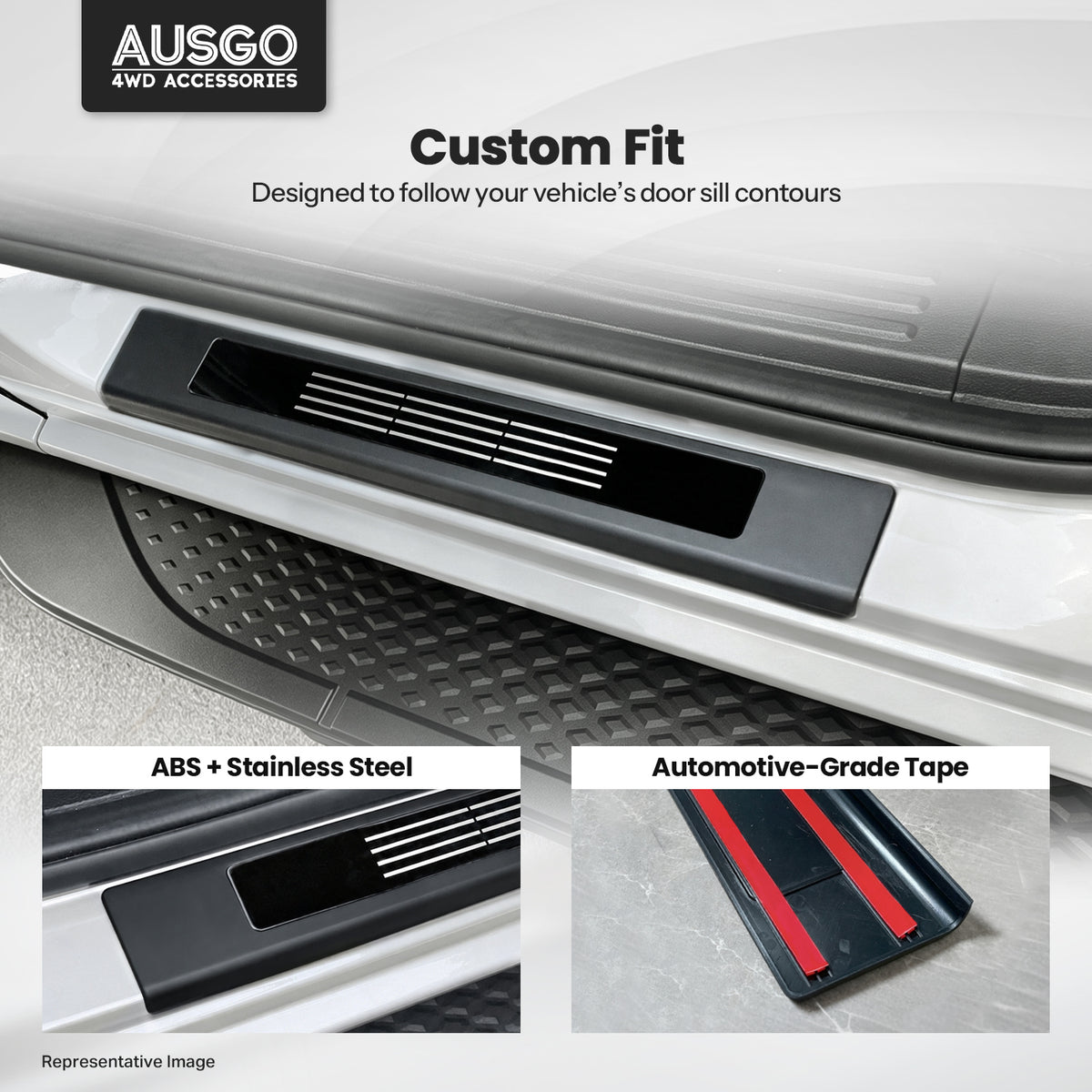 Door Sill Protector for Ford Ranger Next-Gen 2022-Onwards