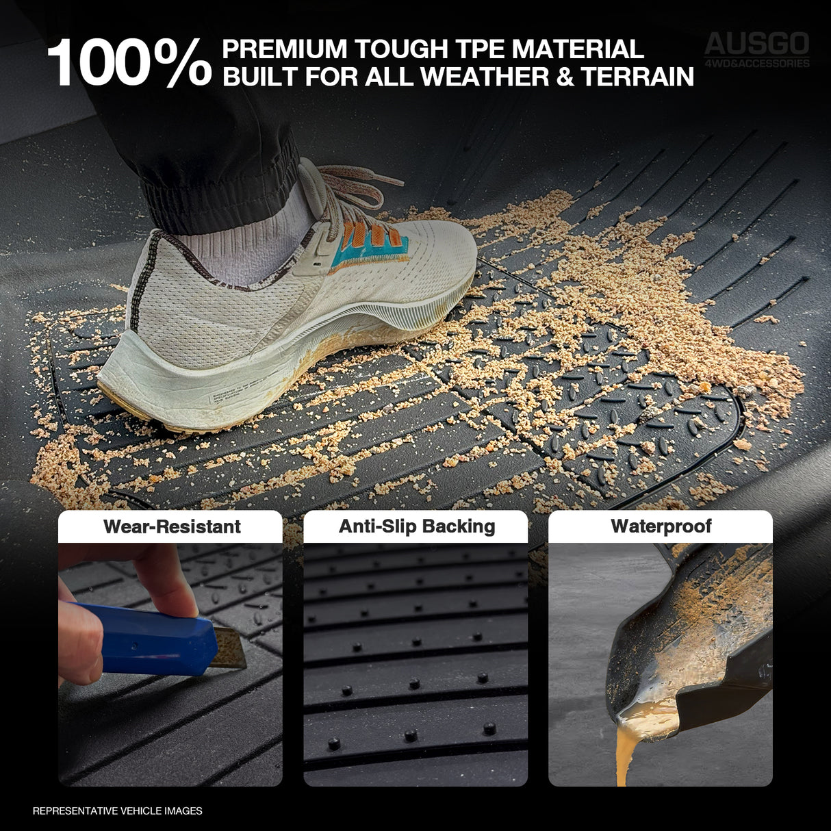 7D Injection Floor Mats for Toyota LandCruiser Prado 250 Series 2024-Onwards