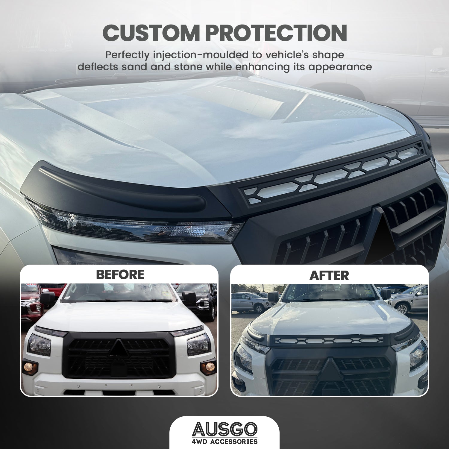 Mitsubishi Triton MV Series 2024-Onwards Bonnet Guard