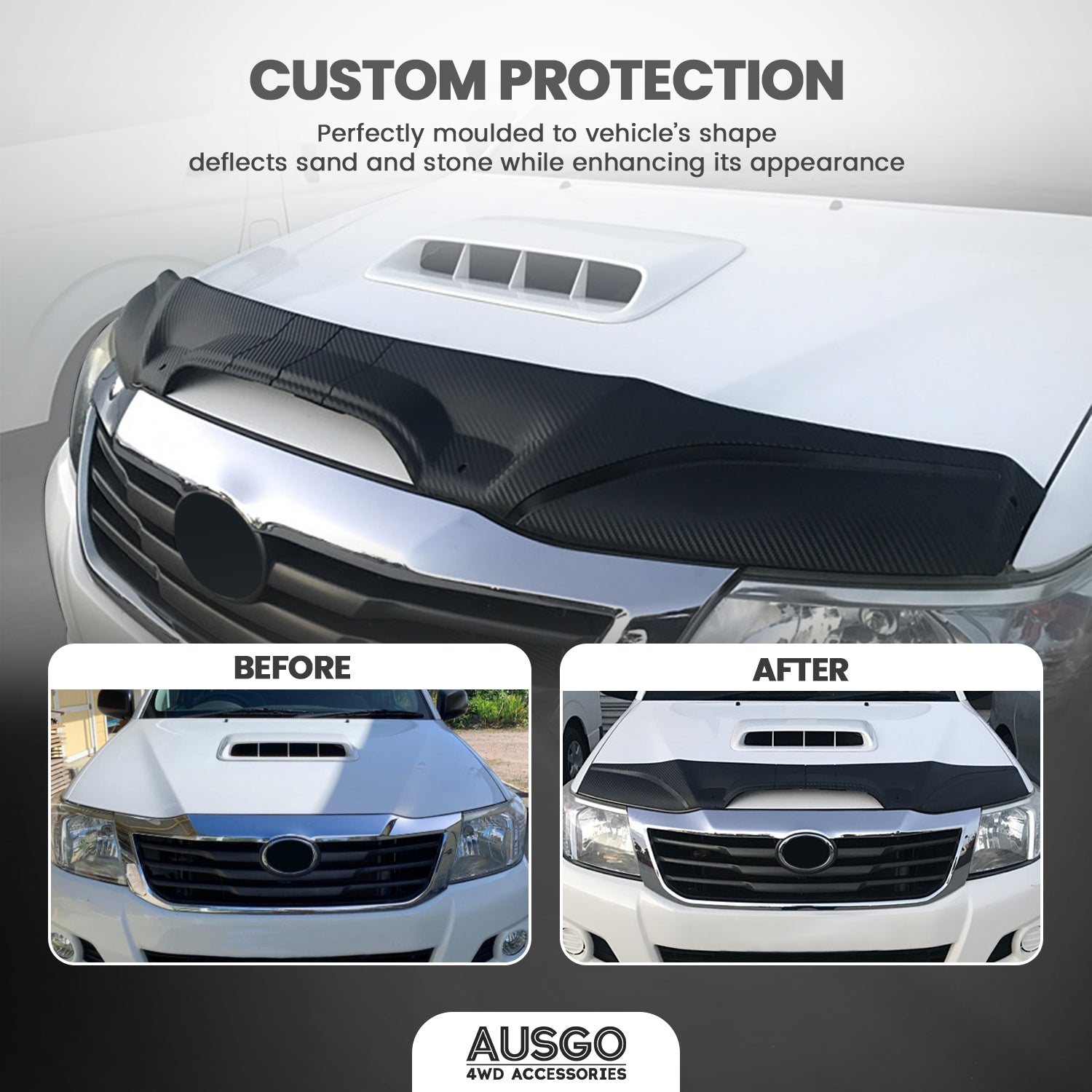 Toyota Hilux 2011-2015 Bonnet Guard