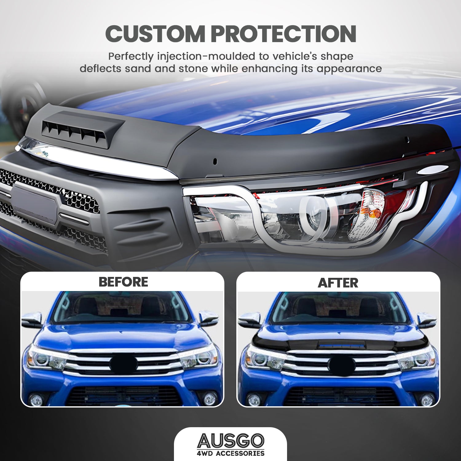 Toyota Hilux 2015-2020 Bonnet Guard