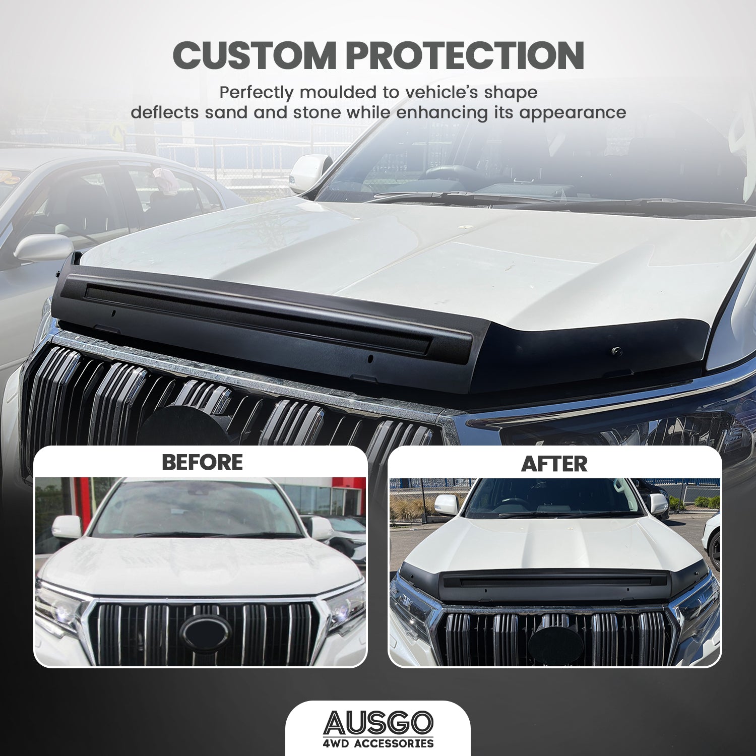 Toyota Land Cruiser Prado 150 Series 2018-2024 Bonnet Guard