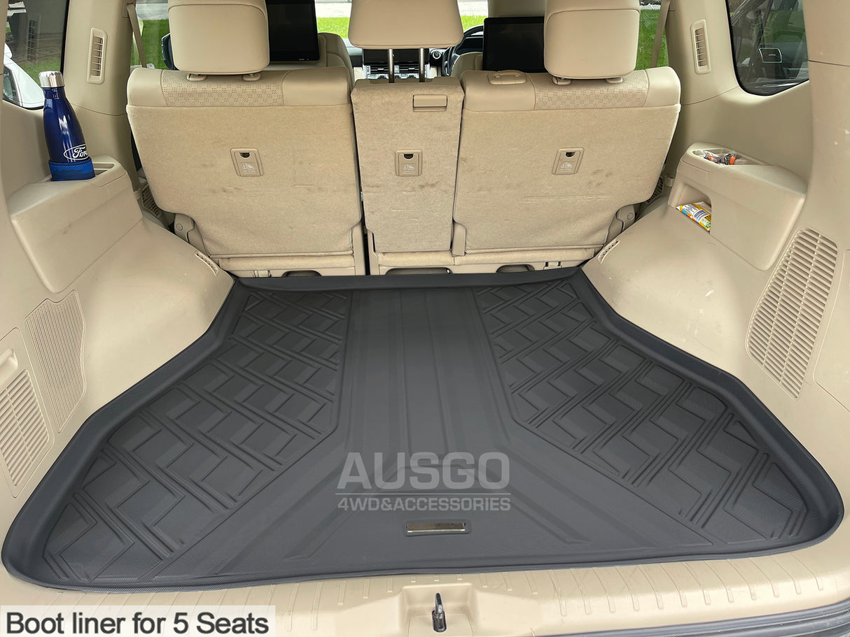 7D Injection Floor Mats for Toyota Land Cruiser 300 Series 2021-Onwards
