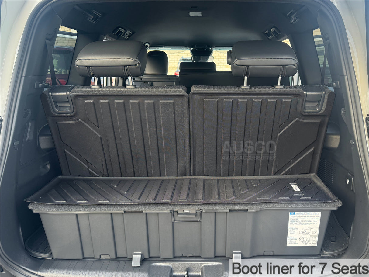 Boot Liner Kick Mats for Toyota LandCruiser Prado 250 Series 2024-Onwards