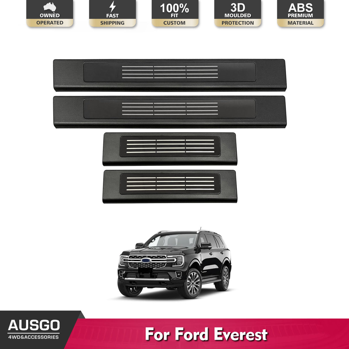 ABS Door Sill Protector for Ford Everest 2015-Onwards