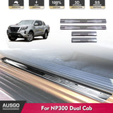 Stainless Door Sill Protector for Nissan Navara NP300 D23 Dual Cab 2015-Onwards