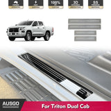 Stainless Door Sill Protector for Mitsubishi Triton MV Dual Cab 2024-Onwards