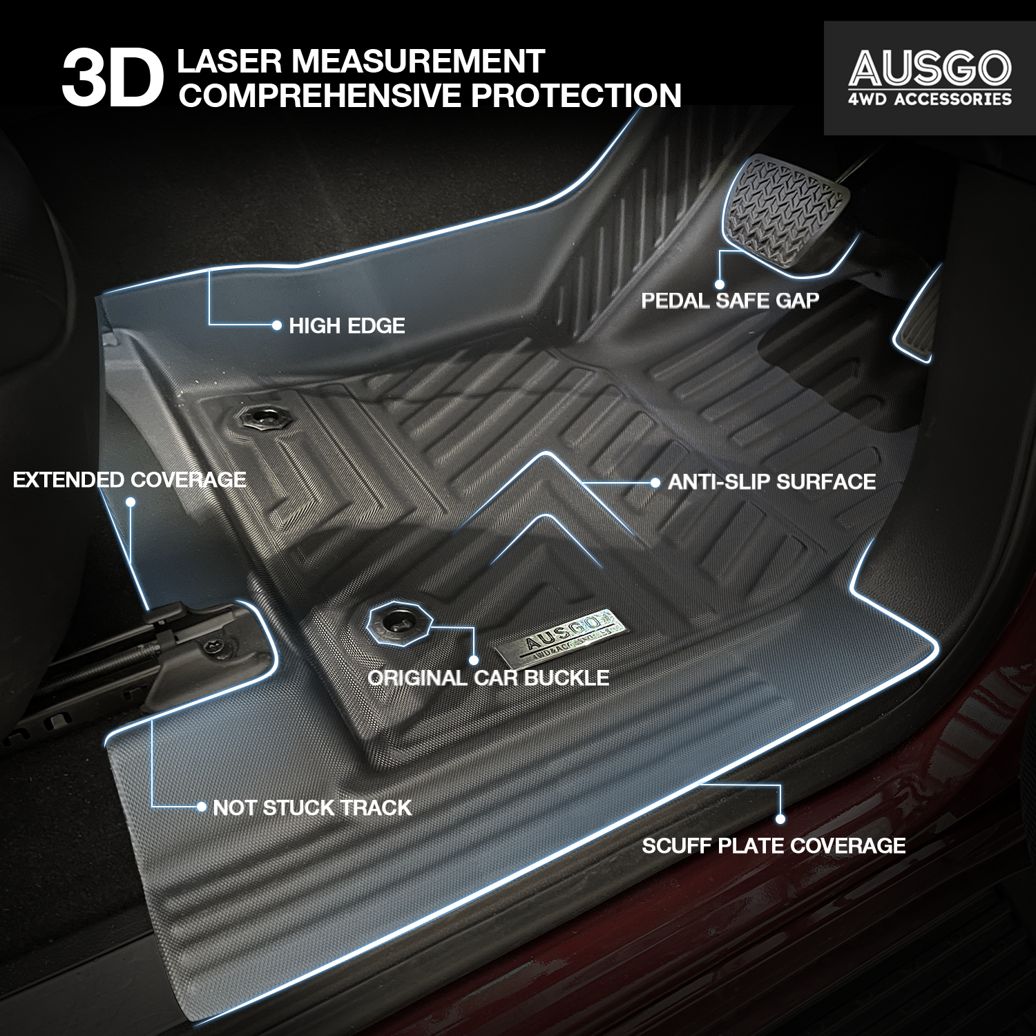 Lexus LX Series LX500d LX600 2021-Onwards Car Floor Mats