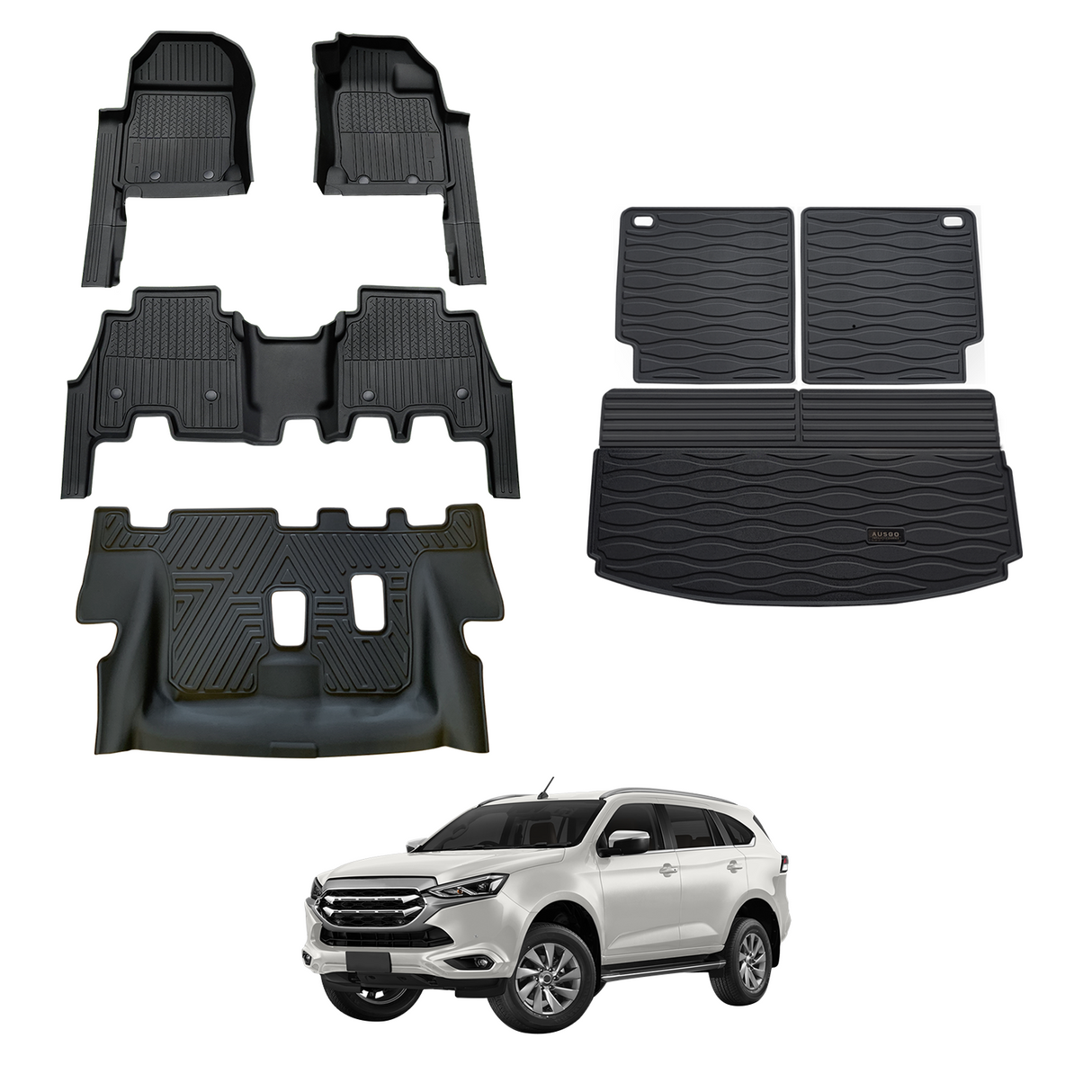 7D Injection Floor Mats for ISUZU MU-X MUX 2021-Onwards