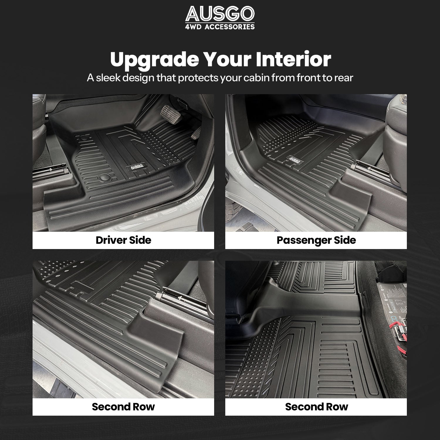 Pre-order Chevrolet Silverado T1 Series 2020-Onwards Car Floor Mats（WITH Rear Underseat Storage Box）