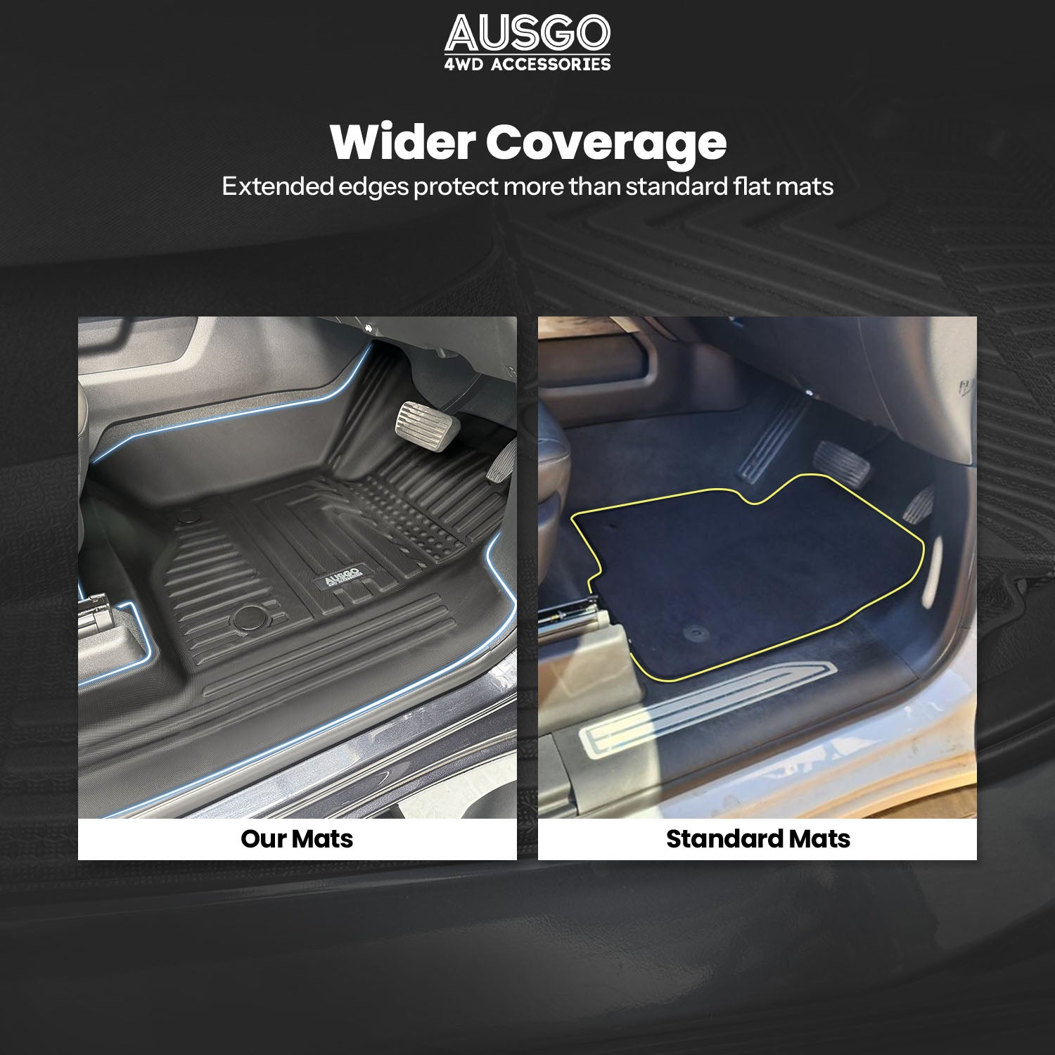 Pre-order Chevrolet Silverado T1 Series 2020-Onwards Car Floor Mats（WITH Rear Underseat Storage Box）