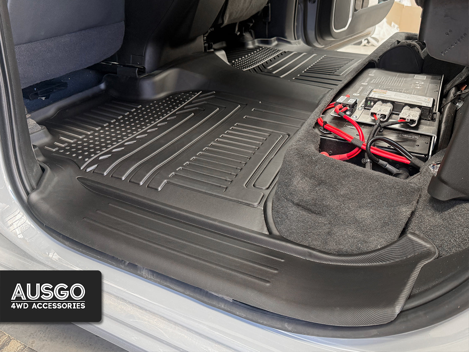Pre-order Chevrolet Silverado T1 Series 2020-Onwards Car Floor Mats（WITH Rear Underseat Storage Box）