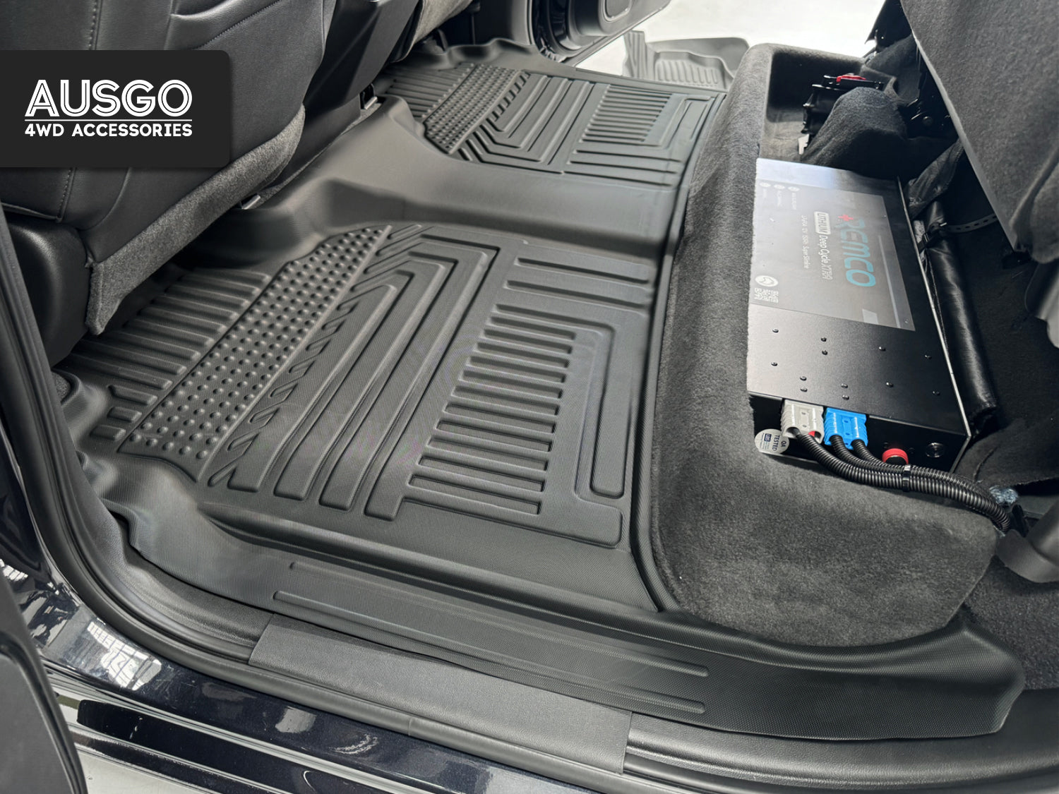 Chevrolet Silverado T1 Series 2020-Onwards Car Floor Mats（WITH Rear Underseat Storage Box）