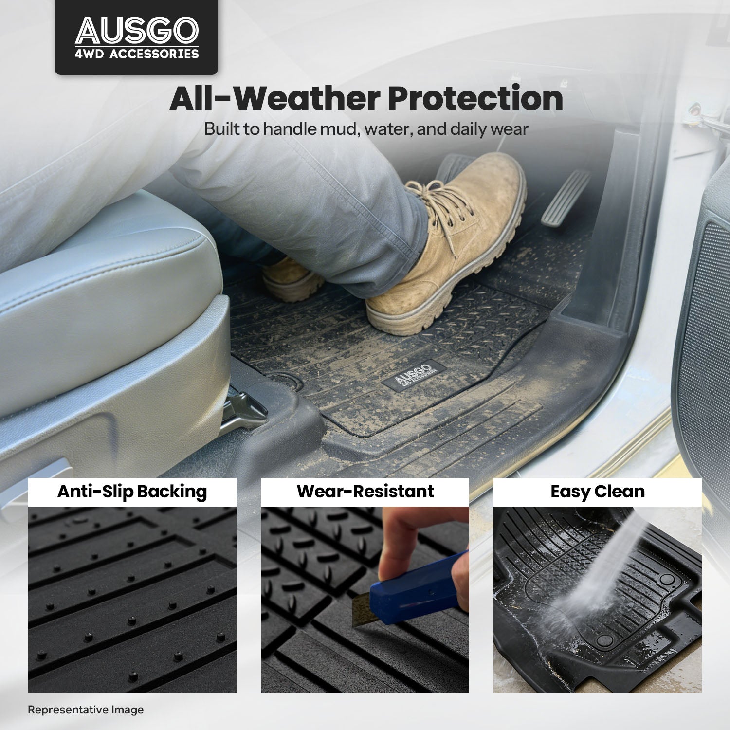 Injection Car Floor Mats for Ford Everest Next-Gen 2022-Onwards