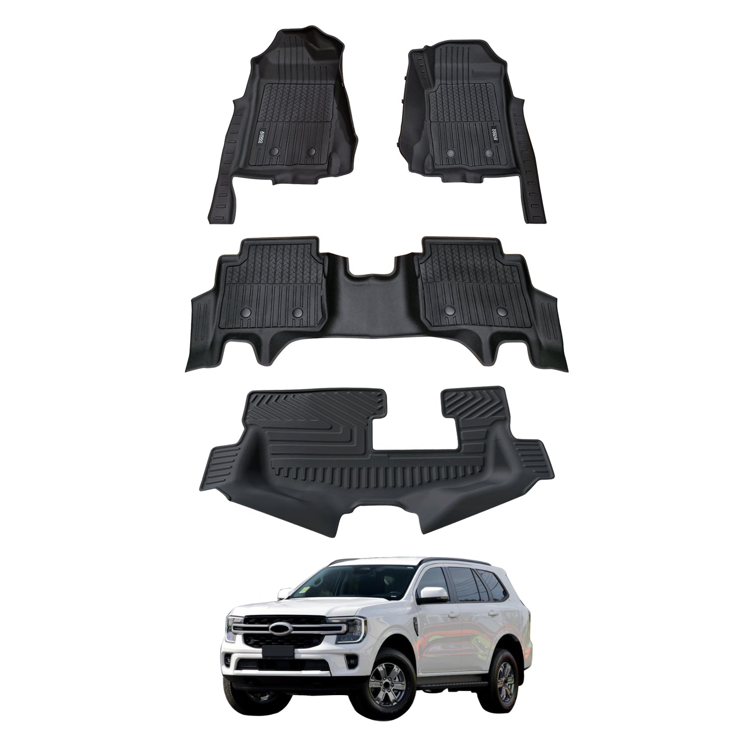 Injection Car Floor Mats for Ford Everest Next-Gen 2022-Onwards
