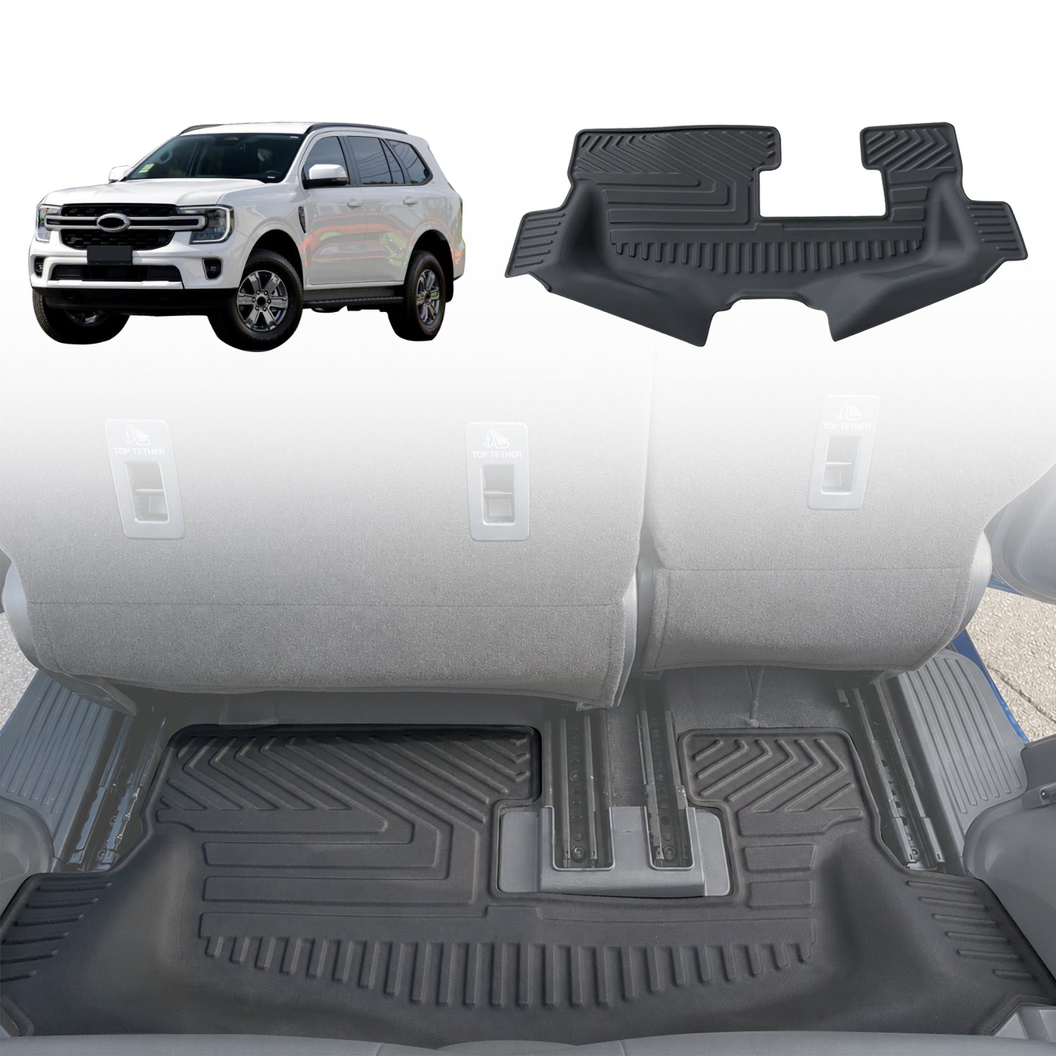 Third Row Floor Mat for Ford Everest 7 Seater 2022-Onwards