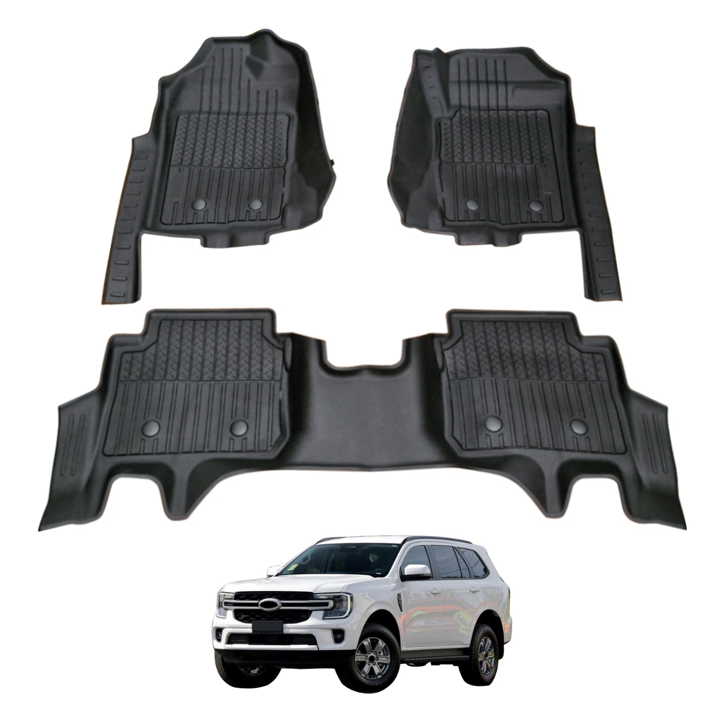 Ford Everest Next-Gen 2022-2025 Injection Car Floor Mats