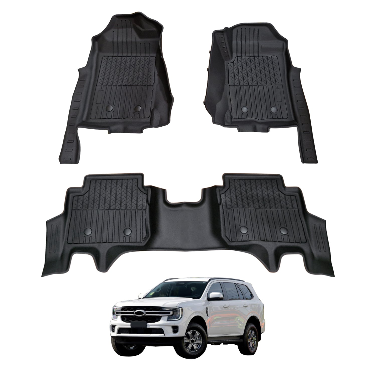Ford Everest Next-Gen 2022-2025 Injection Car Floor Mats